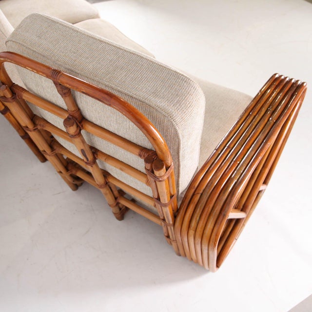 Wood Rattan Sofa from Paul Frankl, 1970s For Sale - Image 7 of 18