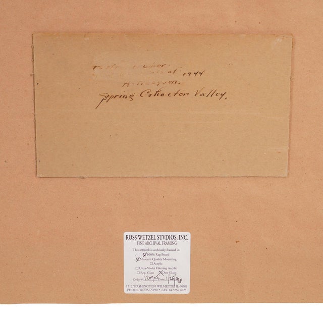 Paper Spring, Coshocton Valley by Arthur P. Loysen, 1944 For Sale - Image 7 of 9