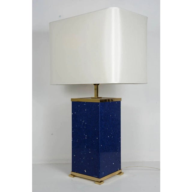 Blue Stone Lamps from Enzo Missoni, 1970s, Set of 2 For Sale - Image 6 of 9