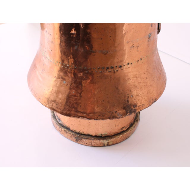1940's Bell Shaped Copper Water Ewer-Pitcher For Sale - Image 4 of 5