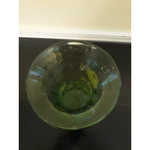 Vintage 50s Green Glass Vase For Sale In Miami - Image 6 of 8