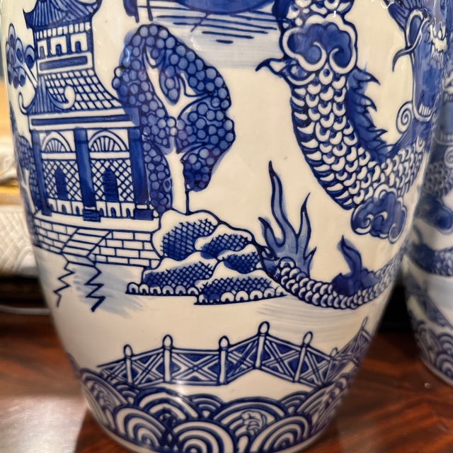 Chinoiserie Export Pagoda Jar, Pair For Sale In Miami - Image 6 of 8