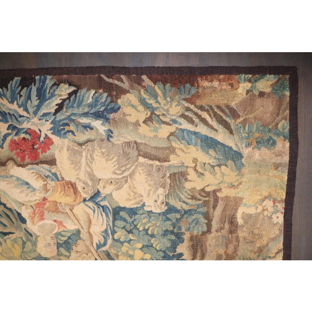 Late 18th Century French sheep Shepherd Tapestry rug no. 10938 For Sale In New York - Image 6 of 8