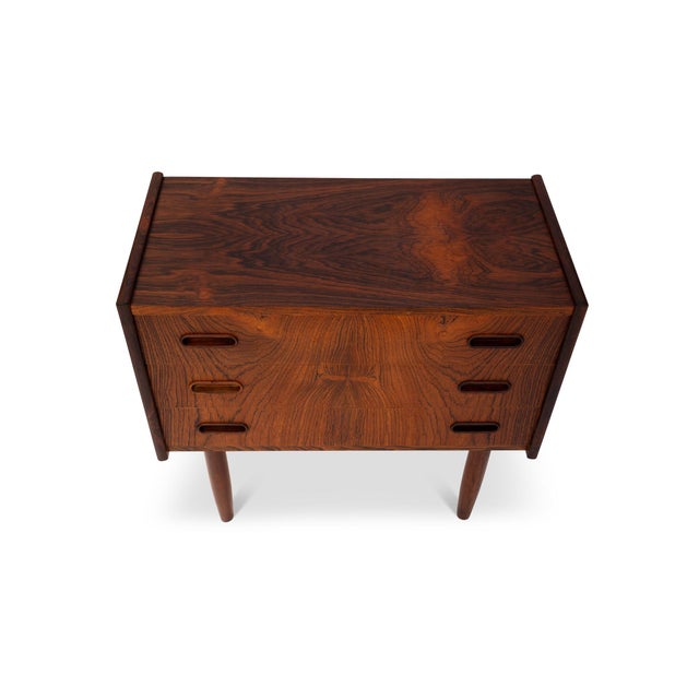 Vintage Danish Mid-Century Rosewood Nightstands/Side Tables (Pair) For Sale - Image 14 of 14