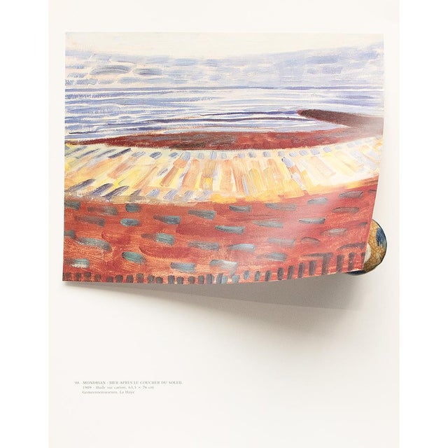 Piet Mondrian 1991 After Piet Mondrian "Sea After Sunset", Full-Color Parisian Print For Sale - Image 4 of 8