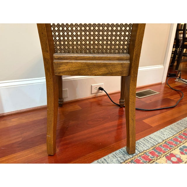 Mid-Century Stanley Furniture Company Cane Back Provincial Dining Chairs - A Set of Six For Sale - Image 11 of 12