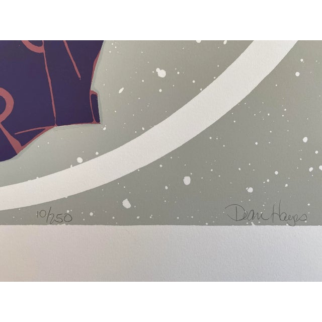 Art Deco Late 20th Century "Lady Bride" Art Deco Revival Style Serigraph by Dean Hayes For Sale - Image 3 of 9