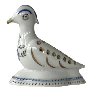 Ceramic Faience. Bird Figurine For Sale