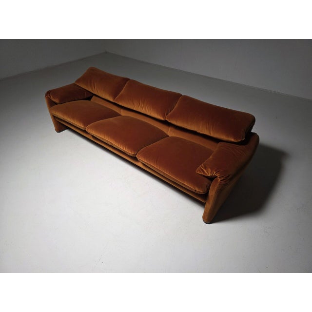Maralunga Sofa Set by Vico Magistretti for Cassina, 1970s, Set of 2 For Sale - Image 3 of 15