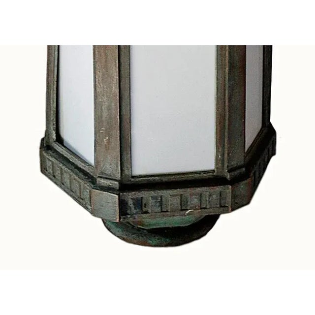 English Antique English Copper Hanging Lantern For Sale - Image 3 of 5