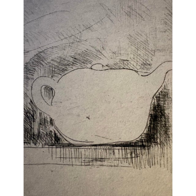 1960s Black and White Still Life Lithograph by Artist Fima, Signed (14.5” X 17.25”) For Sale - Image 6 of 8