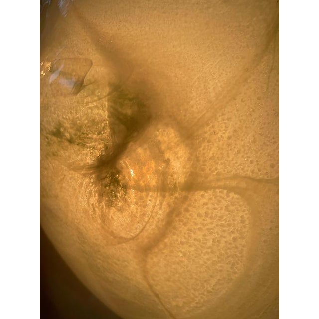 These are murano glass ceiling or wall lights with a white creme painted metal bracket, from the production of murano',...