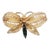 Vintage Signed Napier Filigree Faux-Emerald Butterfly Brooch For Sale