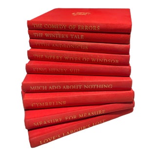 Vintage Collection of 1935 Shakespeare Works, Set of Nine For Sale