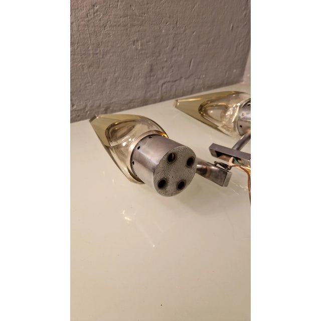 Flame Glass Wall Lamps from Seguso, 1960s, Set of 2 For Sale - Image 9 of 10