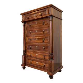 Gründerzeit Chest of Drawers in Walnut For Sale