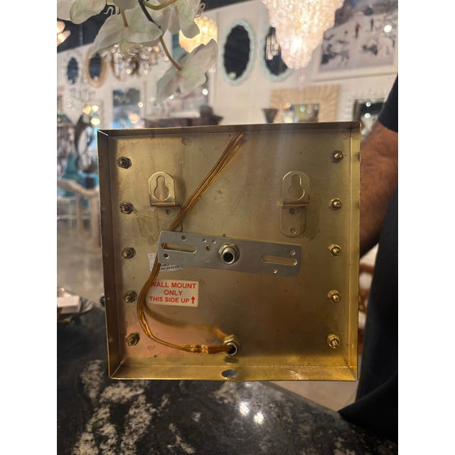 Vintage Art Deco Wall Light Sconces Lucite Ribbon & Brass - a Pair For Sale - Image 12 of 12
