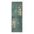 1920s Small Wool Pile Green Open Field Antique Floral Chinese Deco Throw Rug For Sale