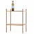 An elegant French brass two-tier occasional table featuring shelves composed of dried flowers artistically preserved...