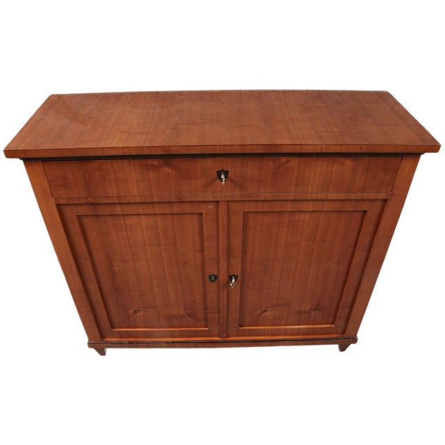 Small Biedermeier Half Cabinet in Cherrywood, 1820s For Sale - Image 6 of 18