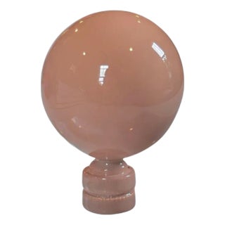 Hand-Lacquered Lamp Finial – Blush For Sale