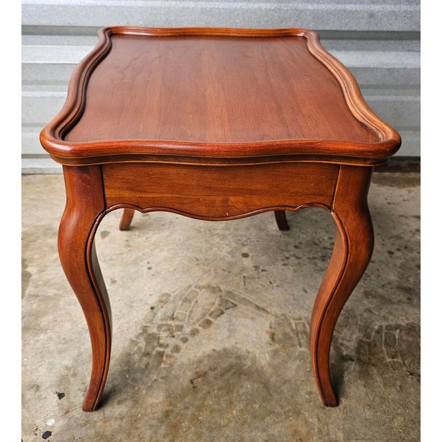 20th Century HandCrafted Solid Cherry Serpentine Low Side