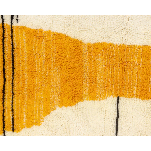 2020s Premium Hand-Knotted Moroccan Wool Rug | 10'4" X 6'4" | One of a Kind For Sale - Image 5 of 8