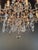 Vintage Italian Baroque Revival Crystal Chandelier Rose Crystal Accents For Sale - Image 6 of 9