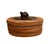 Traditional Vintage Iris Apfel Owned Indonesian Wicker Basket Box With Carved Wood Frog For Sale - Image 3 of 11