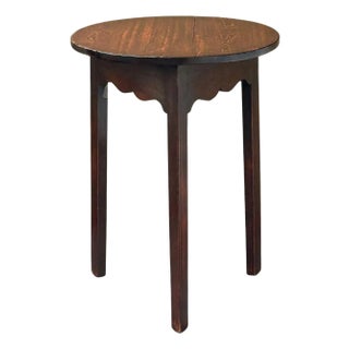 English Cricket Table of Patinated Oak From the Georgian Era For Sale