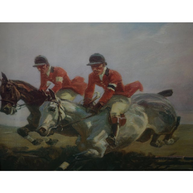Mid 20th Century Fox-Hunt Framed Lithograph For Sale - Image 5 of 7