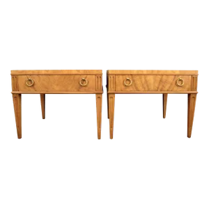 Baker Furniture Regency Style End Tables - A Pair