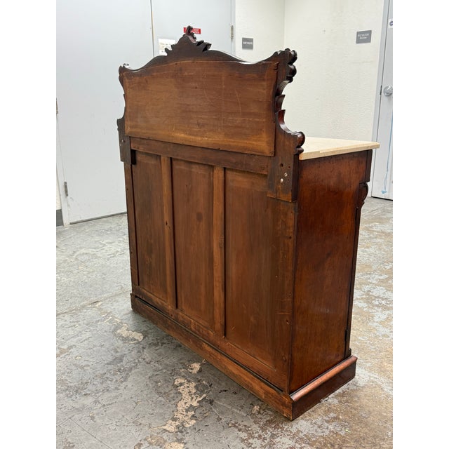 Victorian Renaissance Revival Marble-Top Sideboard, Antique For Sale In San Francisco - Image 6 of 12