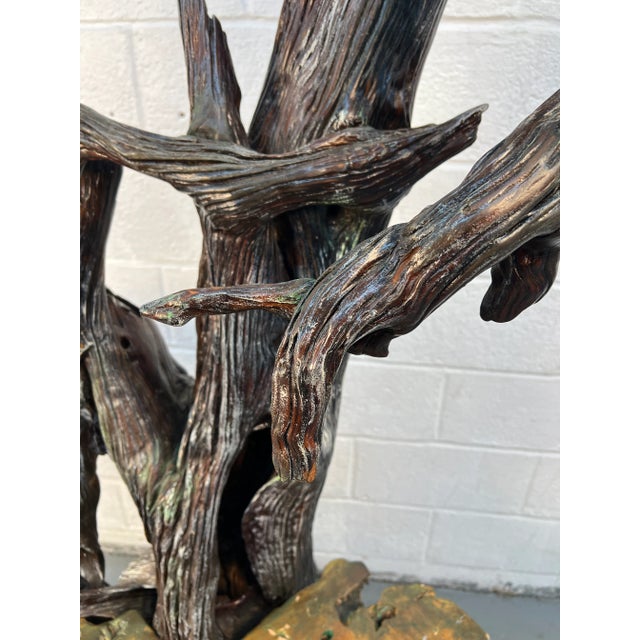 Mid 20th Century Five Foot Rustic Plant Stand For Sale - Image 5 of 7