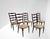 Stunning set of five chairs by Paolo Buffa in mahogany and upholstered fabric. Made in Italy. 1950s. This piece is...