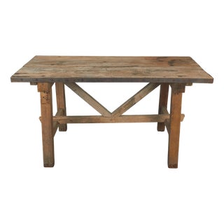 Rustic Wooden Table, 1930s For Sale
