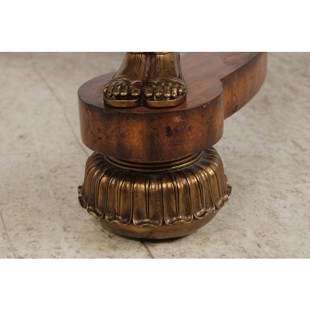 Animal Skin Maitland Smith French Empire Leather Top Desk For Sale - Image 7 of 18