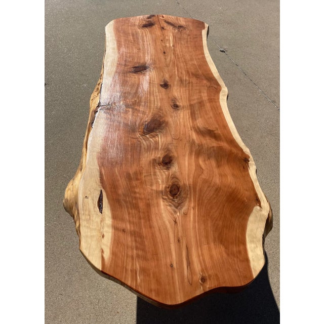 Hand Crafted Cedar Slab Coffee Table For Sale - Image 11 of 11