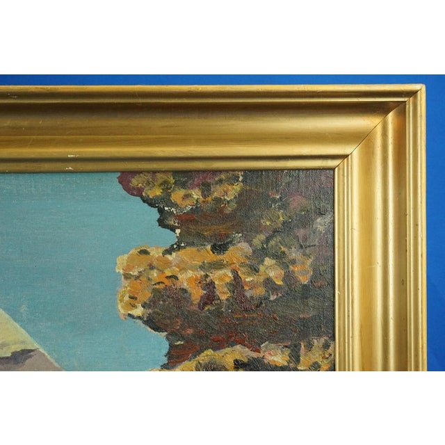 Eugène Alexis Girardet, Praying Arab with a Camel and Pyramids, Egypt, Late 19th Century, Oil on Canvas For Sale - Image 5 of 13