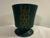 1950s 1950s McCoy Green Pedestal Planter | Mid Century Modern Footed Ceramic Cachepot For Sale - Image 5 of 10