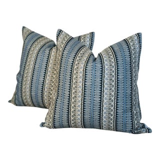 Jasper Eastlake Forest & Blue 20" Pillows For Sale