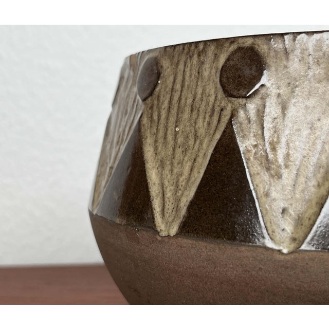 Mid-Century Modern Mid-Century Modern Danish Studio Pottery Bowl from Sejer Keramik, 1960s For Sale - Image 3 of 14