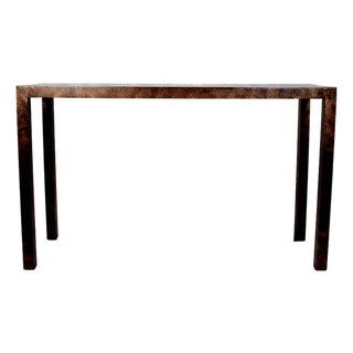 1970's Milo Baughman for Lane Parsons Console Table in Tortoise For Sale