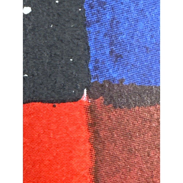 Blue Munich Olympics Lithograph Poster by Serge Poliakoff, 1972 For Sale - Image 8 of 9