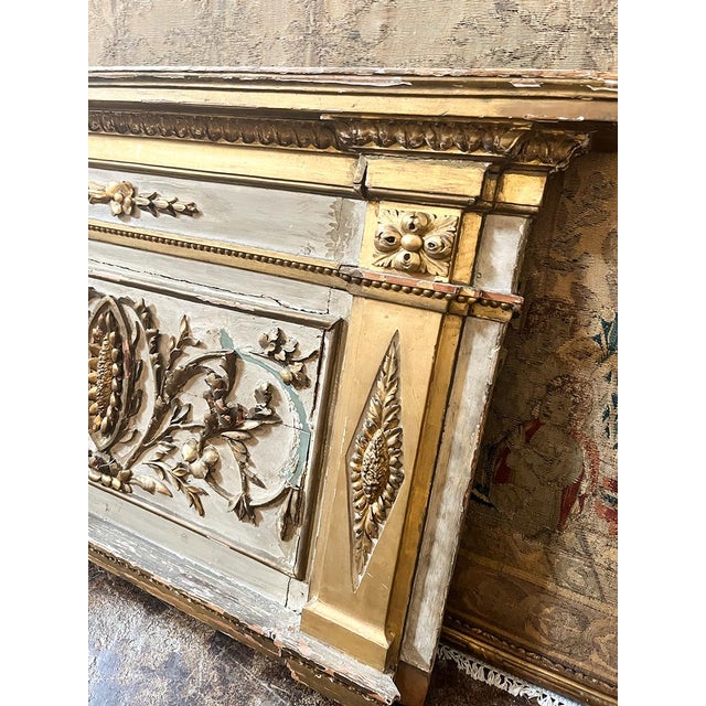 18th Century 18th Century French Painted and Giltwood Supraporte For Sale - Image 5 of 5