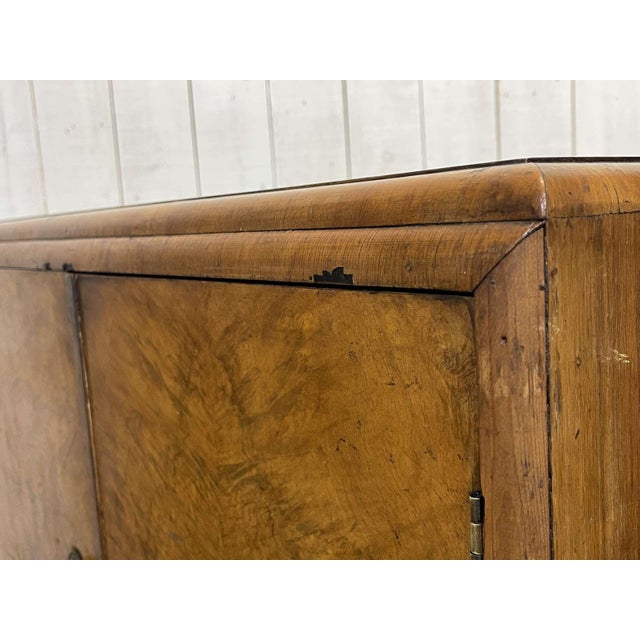 Art Deco English Sideboard in Burr Walnut, 1950s For Sale - Image 16 of 18