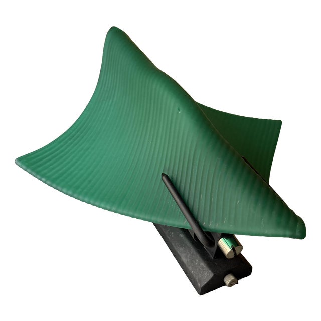 Vintage Geco Green Frosted Glass Wall Sconce by Paolo Piva for Stefano Cevoli, 1980s For Sale