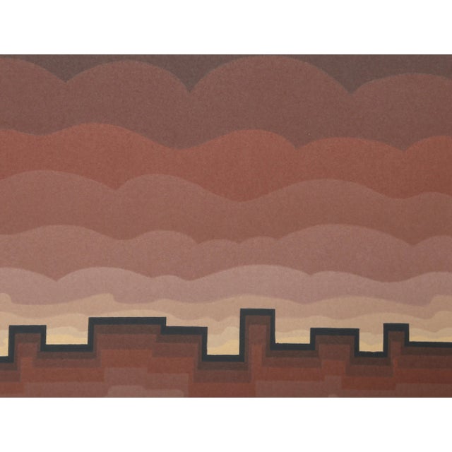 Artist: Roy Ahlgren, American (1927 - 2011) Title: Pueblo Year: 1986 Medium: Silkscreen, signed, titled, numbered, and...