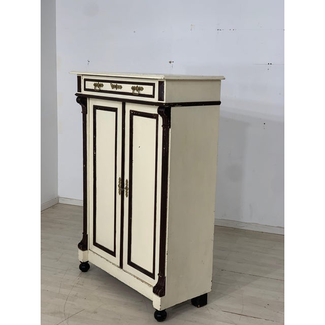 Metal Wilhelminian Vertiko Wardrobe, 1920s For Sale - Image 7 of 11