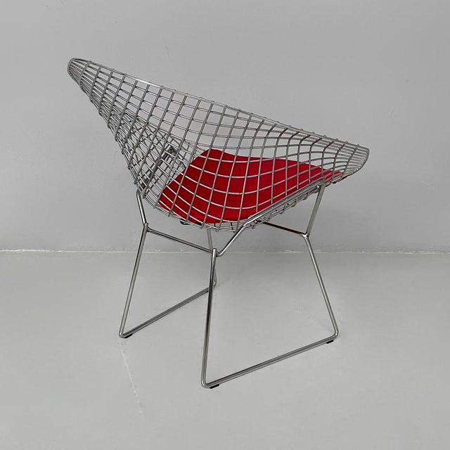 2000 - 2009 Italian Postmodern Diamond Armchair by Harry Bertoia for Knoll, 2004 For Sale - Image 5 of 18